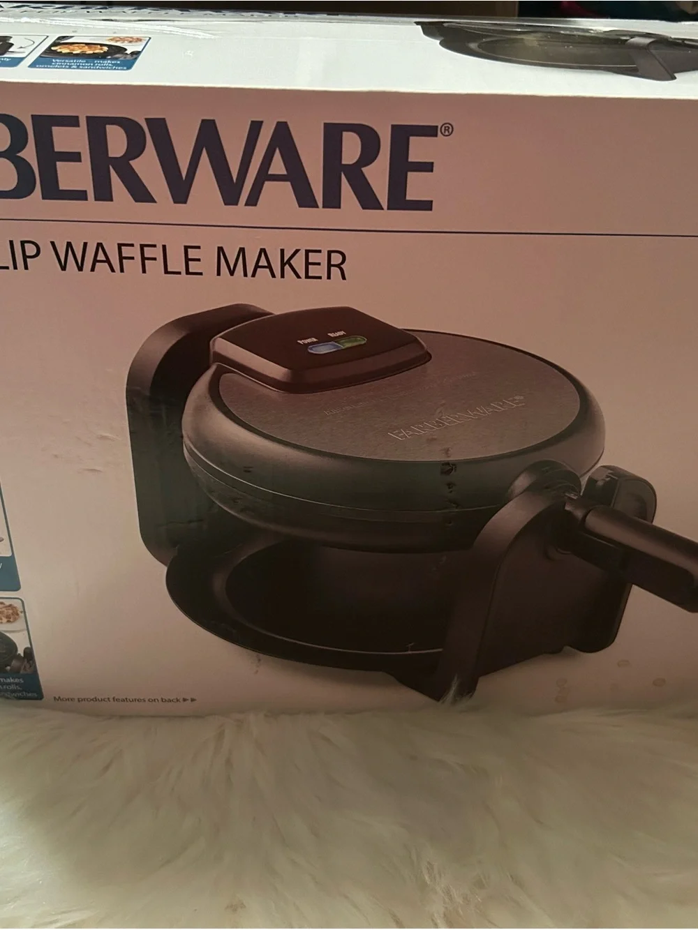 Farberware Black Flip Waffle Maker
